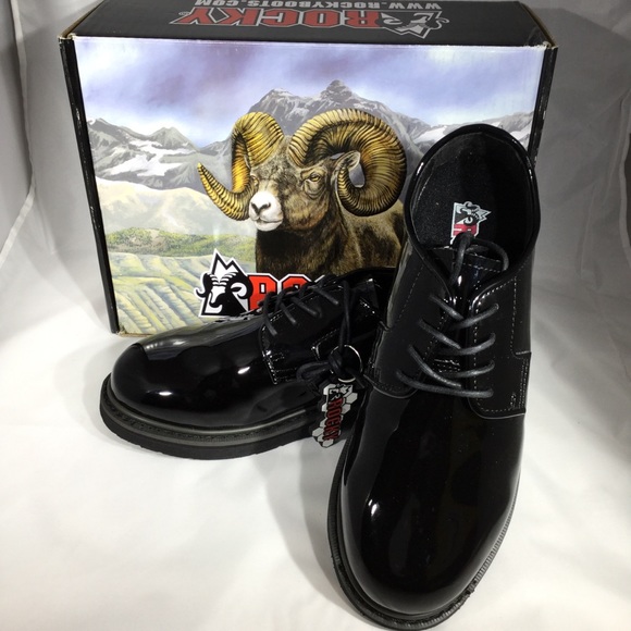 High Gloss Military Dress Shoes 